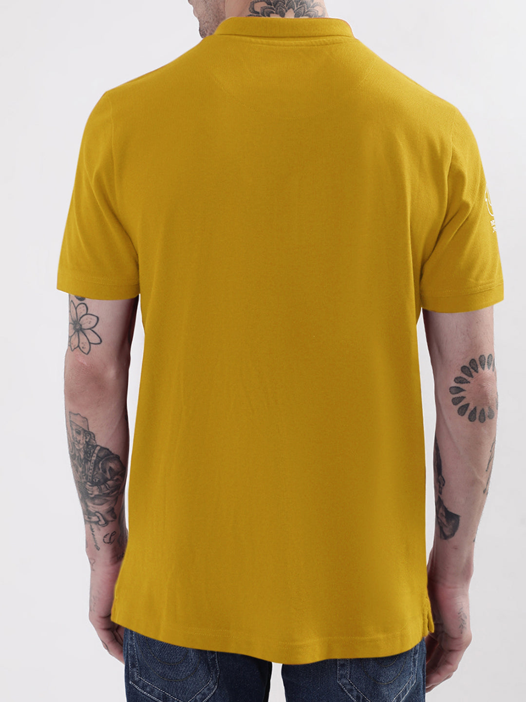 True Religion Yellow Regular Fit Polo T-Shirt