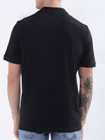 True Religion Black Fashion Logo Regular Fit Polo T-Shirt