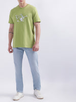 True Religion Green Logo Regular Fit T-Shirt