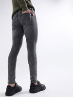 True Religion Men Black Solid Skinny Fit Jeans