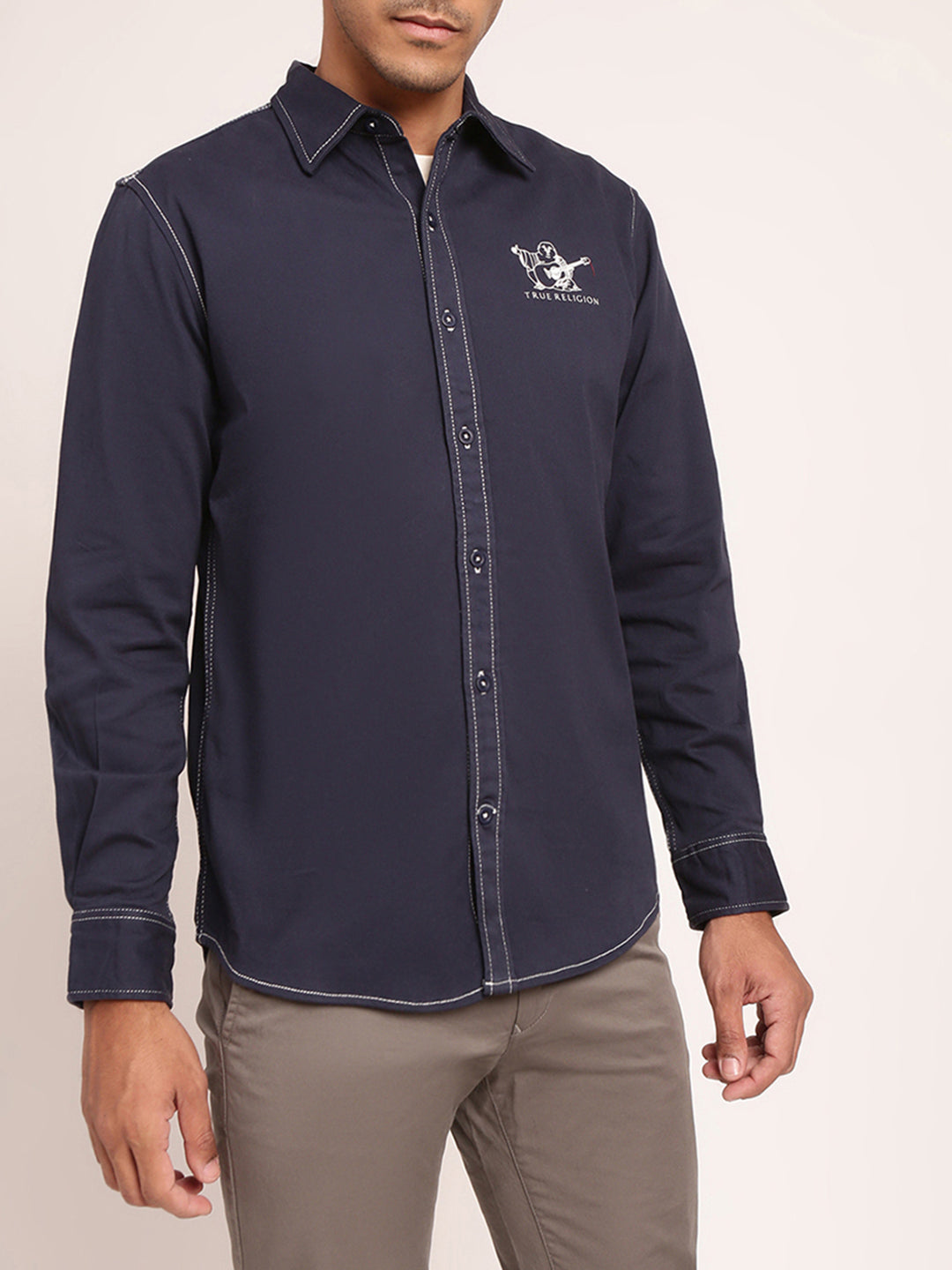 True Religion Navy Regular Fit Shirt