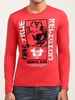 True Religion Chinese Red Logo Regular Fit Tshirt