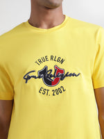 True Religion Yellow Logo Regular Fit T-Shirt