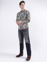 True Religion Men Blue Solid Relaxed Fit Jeans