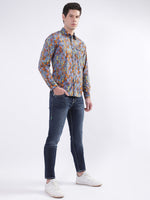 True Religion Men Blue Solid Skinny Fit Jeans