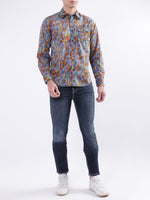 True Religion Multi Fashion Printed Regular Fit Shirt