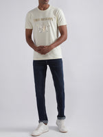 True Religion Off White Logo Regular Fit T-Shirt