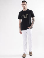 True Religion Black HD Logo Regular Fit T-Shirt