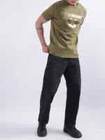 True Religion Olive Logo Regular Fit T-Shirt