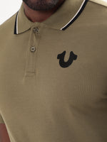 True Religion Martini Olive Regular Fit Polo T-Shirt