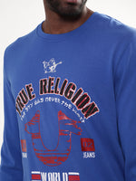 True Religion Dazzling Blue Logo Regular Fit T-Shirt