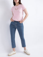 True Religion Pink Fashion Logo Regular Fit T-Shirt