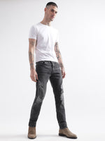 True Religion Men Blue Solid Straight Fit Jeans
