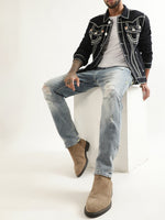 True Religion Lightweight Rope Stitch Denim Jacket