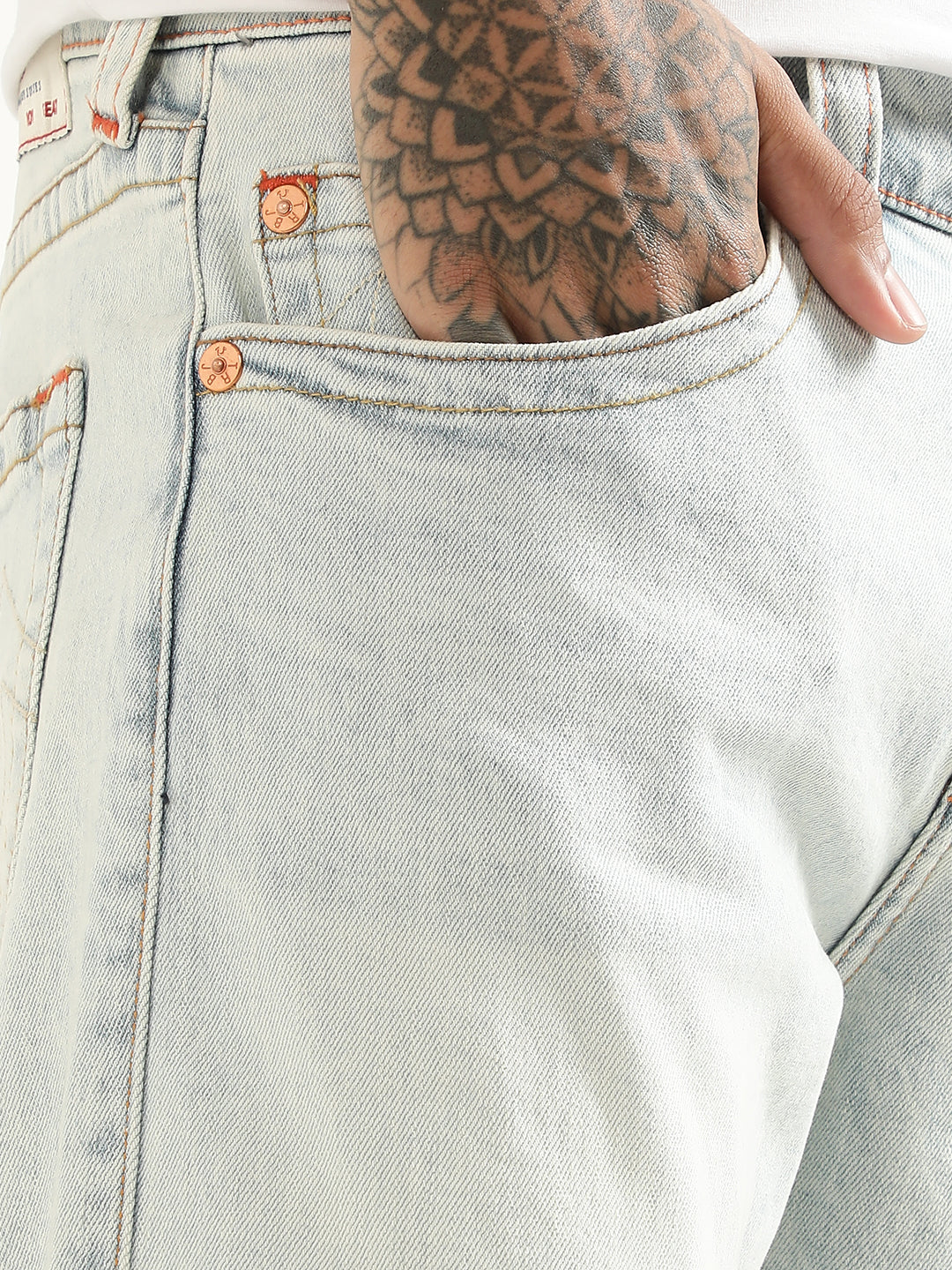 True Religion Men Bootcut Mid-Rise Heavy Fade Jeans