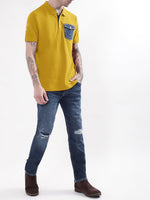 True Religion Yellow Regular Fit Polo T-Shirt