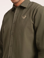 True Religion Olive Regular Fit Shirt