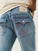 True Religion Men BIG T Billy Bootcut Fit Medium Wash Jeans