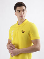 True Religion Men Yellow Polo Tshirt