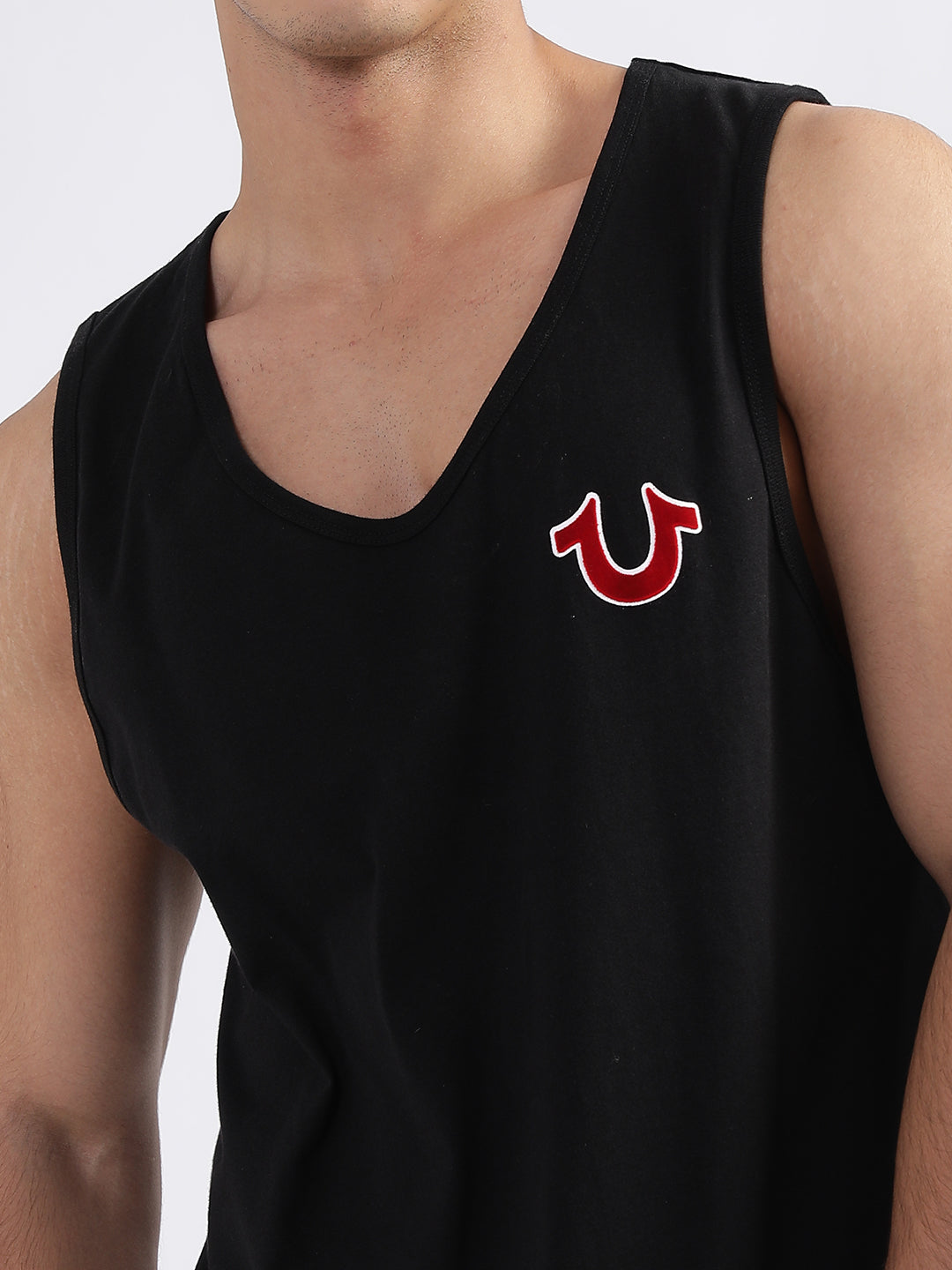 True Religion Black Fashion Relaxed Fit Vest