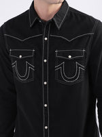 True Religion Black Fashion Regular Fit Shirt