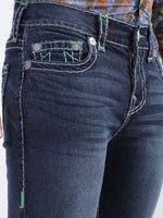 True Religion Men Blue Solid Skinny Fit Jeans