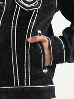 True Religion Lightweight Rope Stitch Denim Jacket