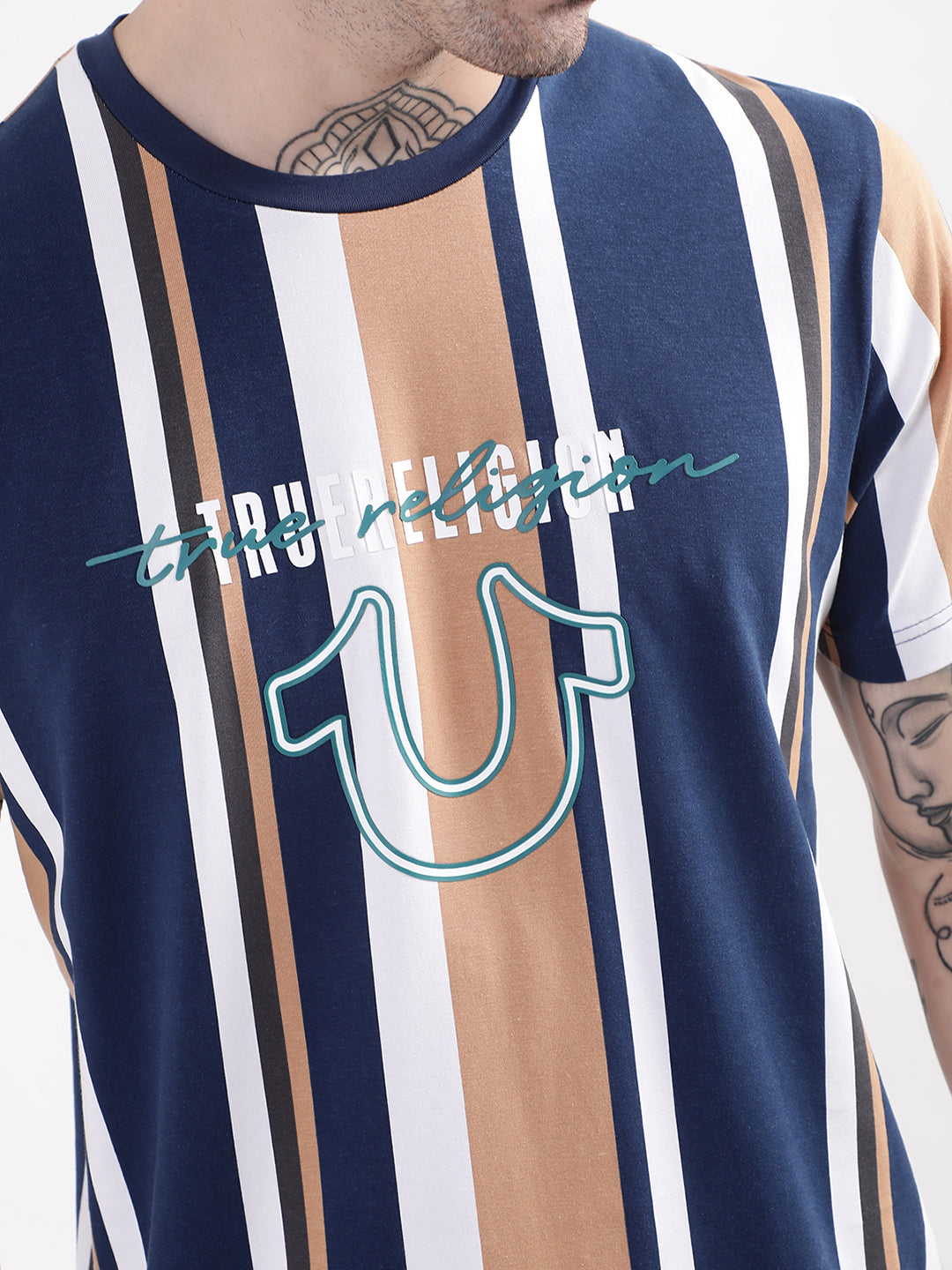 True Religion Multi Digital Logo Regular Fit T-Shirt