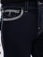 True Religion Men Black Solid Straight Fit Jeans