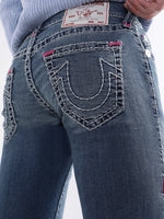 True Religion Men Blue Solid Skinny Fit Jeans