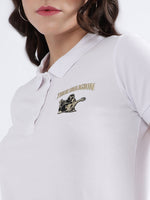 True Religion White Fashion Logo Regular Fit Polo T-Shirt