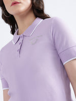 True Religion Purple Fashion Lilac Regular Fit Polo T-Shirt