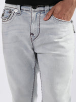 True Religion Men Blue Solid Skinny Fit Jeans