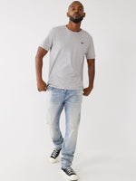 True Religion Men Blue Washed Skinny Fit Jeans