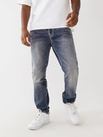 True Religion Men Blue Washed Skinny Fit Jeans