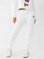 True Religion White Regular Fit Joggers