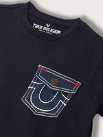 True Religion Kids Navy Regular Fit T-Shirt