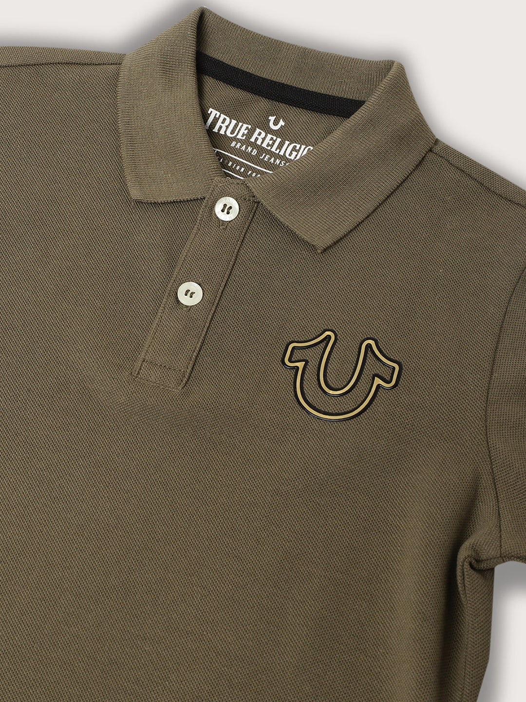 True Religion Kids Olive Regular Fit Polo T-Shirt