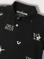 True Religion Kids Black Regular Fit Polo T-Shirt