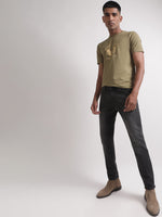 True Religion Olive Logo Regular Fit T-Shirt