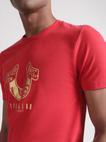 True Religion Red Logo Regular Fit T-Shirt