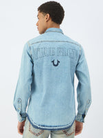 True Religion Men Blue Collar Shirt