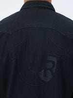 True Religion Men Black Collar Shirt