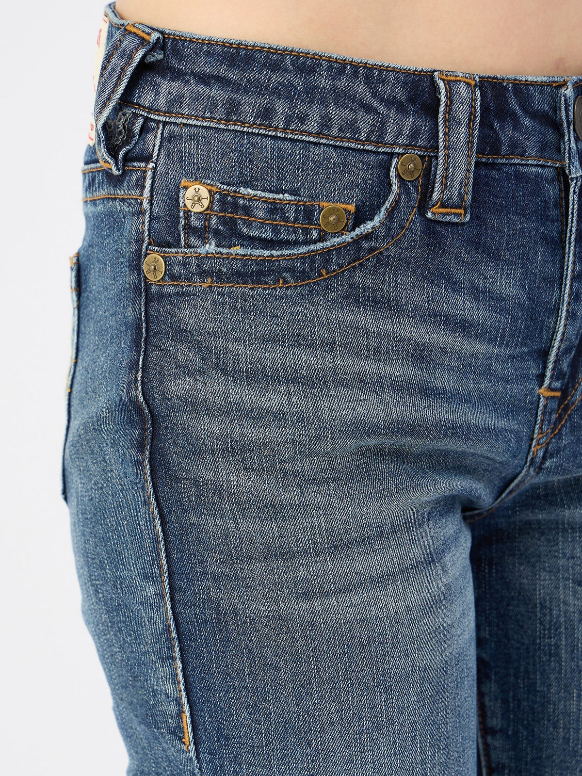 True Religion Women Blue Straight Fit Jeans