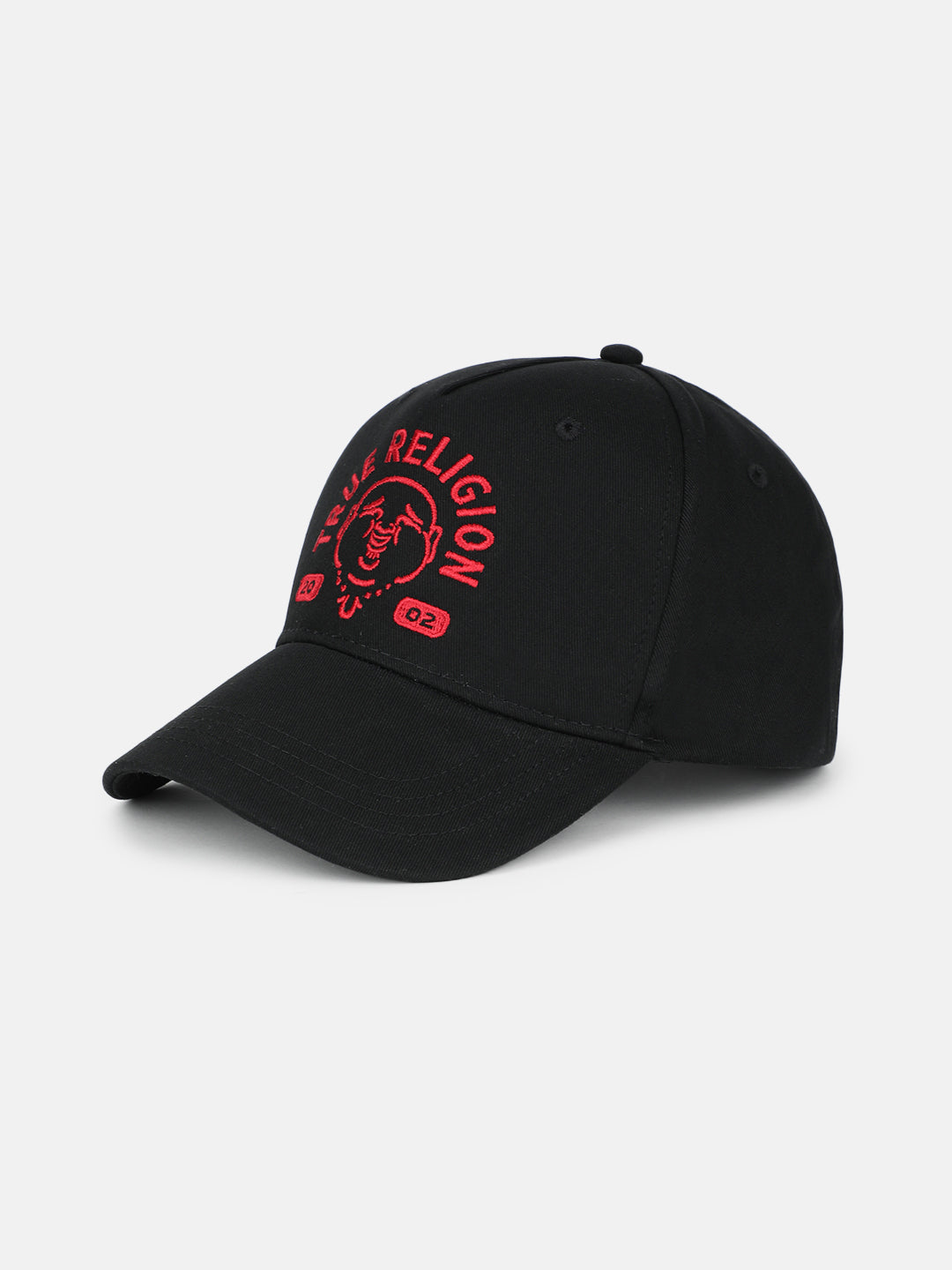 True Religion Men Black Embroidered Cap