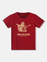 True Religion Kids Maroon Fashion Logo Regular Fit T-Shirt