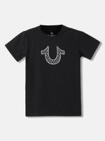 True Religion Kids Black Fashion Regular Fit T-Shirt
