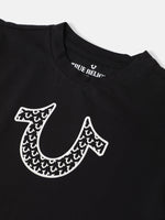 True Religion Kids Black Fashion Regular Fit T-Shirt