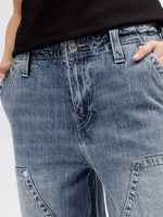 True Religion Women Blue Solid Fit and Flare Mid-Rise Jeans