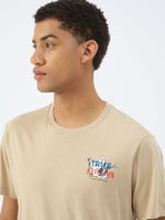 True Religion Men Beige Round Neck Tshirt